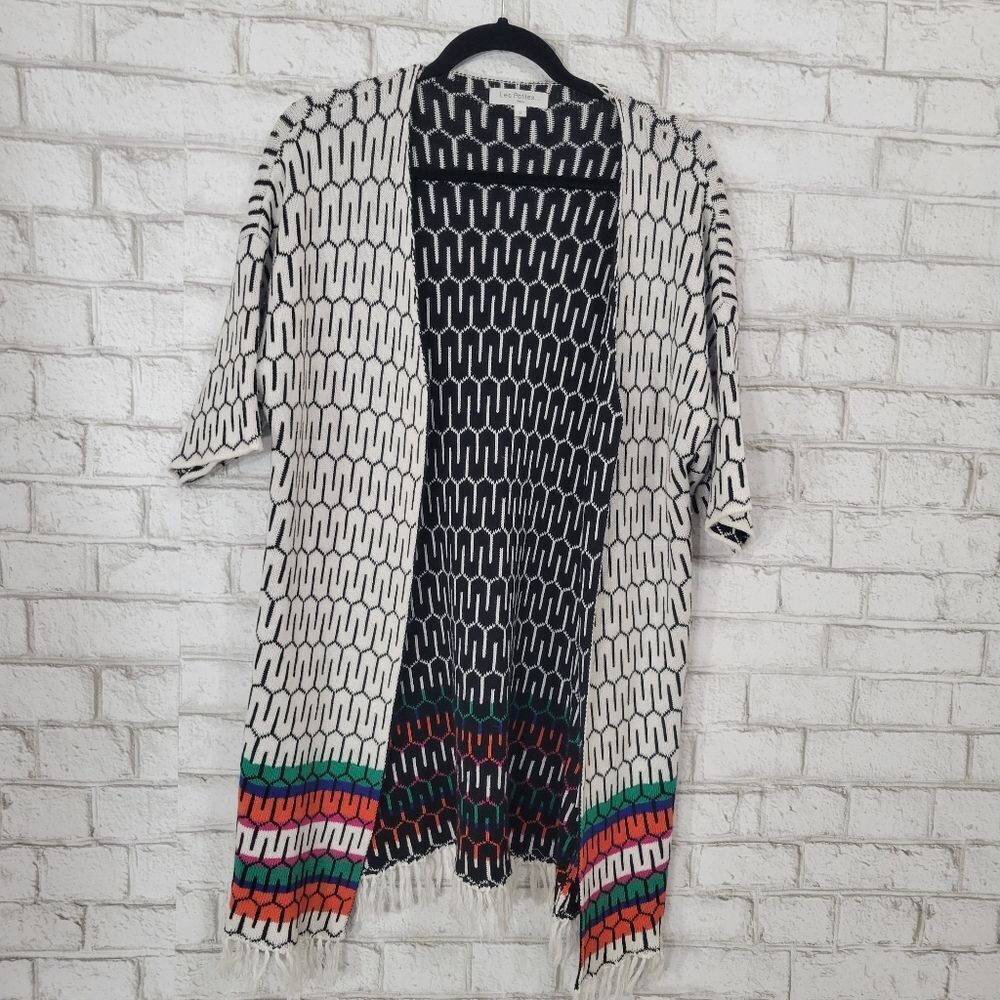 Les Petites Paris fringe cardigan sweater